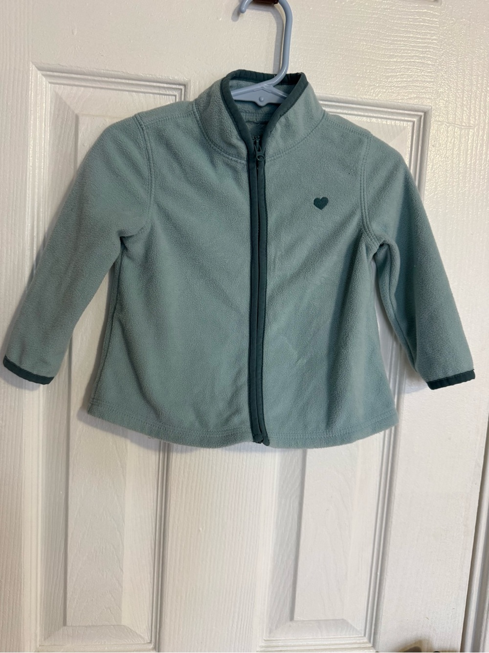 Oshkosh Kids Cozy Full-Zip Fleece Jacket - Sage Green